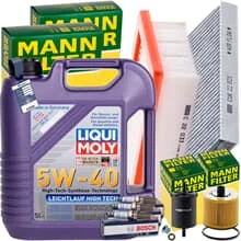 MANN INSPEKTIONSPAKET+1x5L LIQUI MOLY 5W40 ÖL passend für SMART FORTWO FORFOUR