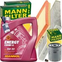 MANN INSPEKTIONSPAKET+5L MANNOL 5W30 MOTORÖL passend für VW GOLF VII AUDI 1.0TSI