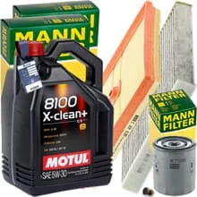 MANN INSPEKTIONSPAKET+5L MOTUL 5W30 MOTORÖL passend für VW GOLF VII AUDI 1.0TSI
