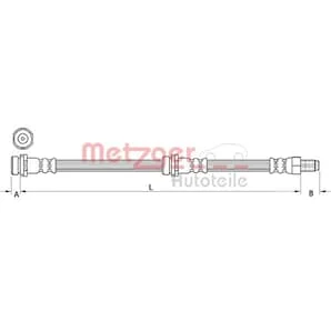 Metzger Bremsschlauch vorne rechts Mazda Tribute