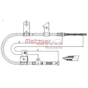 Metzger Bremsseil hinten rechts Nissan Micra K11 1,0-1,5
