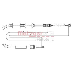 Metzger Handbremsseil hinten links Fiat Punto 176