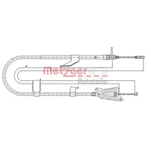 Metzger Handbremsseil hinten links Nissan X-Trail 1