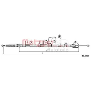 Metzger Handbremsseil hinten links Toyota Auris