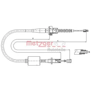 Metzger Kupplungsseil Hyundai Atos