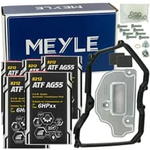 MEYLE TEILESATZ ÖLWECHSEL AUTOMATIK GETRIEBE+ATF ÖL AG55 6 GANG 09G AQ250 ASIN