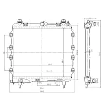 NRF KÜHLER WASSERKÜHLER passend für CHRYSLER PT | 59259