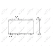 NRF KÜHLER WASSERKÜHLER passend für FIAT SEDICI | 53581