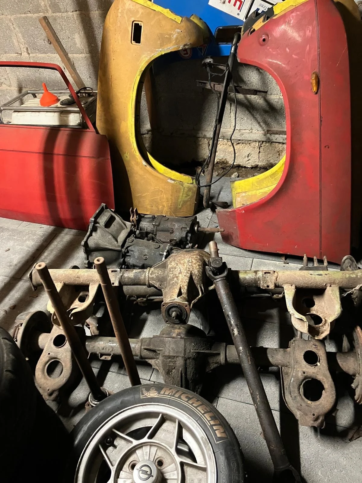 Opel Ascona A - Teile Kotflügel, Getriebe, ATS Felgen