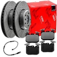TRW BREMSSCHEIBEN+BELÄGE VORNE passend für BMW 1er F20-23 3er F30 F31 4er F32-36