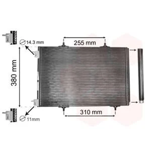 Van Wezel Klimakondensator + Trockner Citroen C2 C3 DS3 Peugeot 207 208 1007 2008