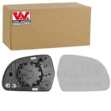VAN WEZEL SPIEGELGLAS BEHEIZBAR KONVEX RECHTS FÜR AUDI A3 A4 A6 A8 Q3 SKODA