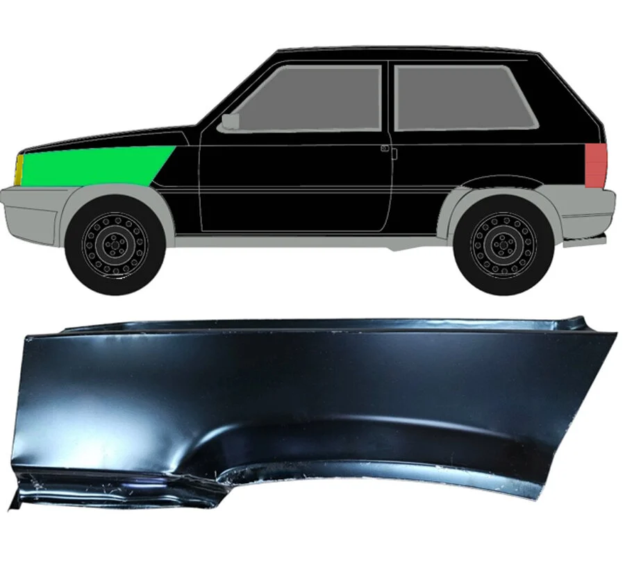 Vorne Kotflügel für Fiat Panda 1980 - 2002 links
