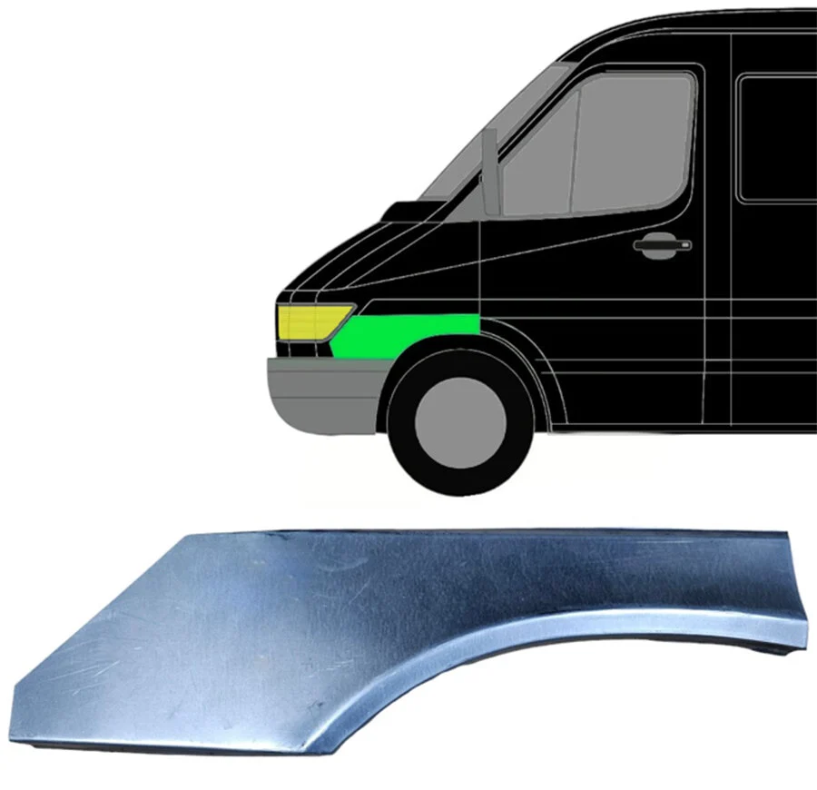 Vorne Kotflügel unten Blech für Mercedes Sprinter 1995 - 2000 links
