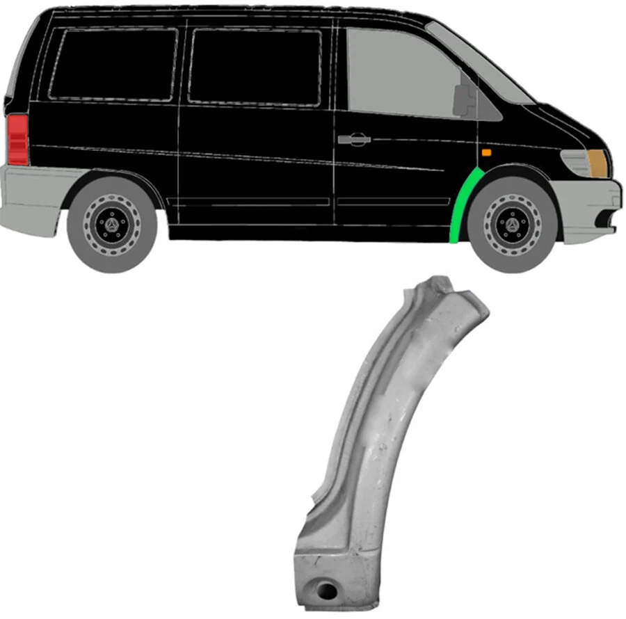 Vorne Radlauf Blech für Mercedes Vito W638 1996 - 2003 rechts