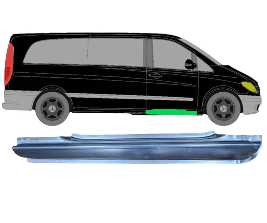 Vorne Schweller Blech für Mercedes Vito W639 2003 - 2014 rechts