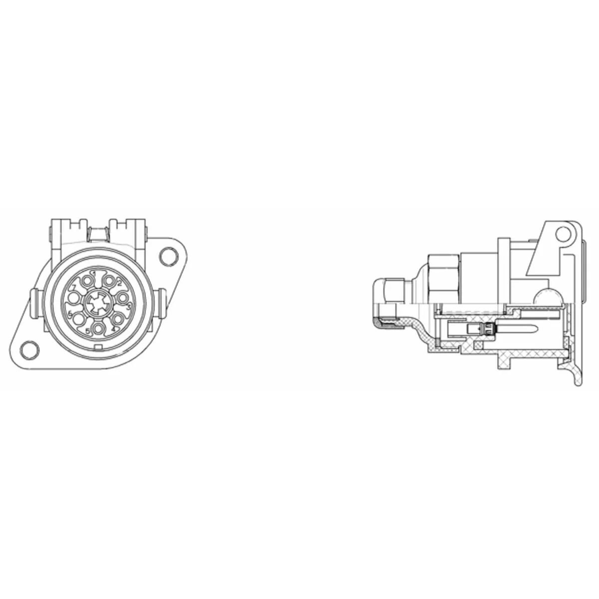 Wabco ABS-Steckdose 4460083812 - 446 008 381 2