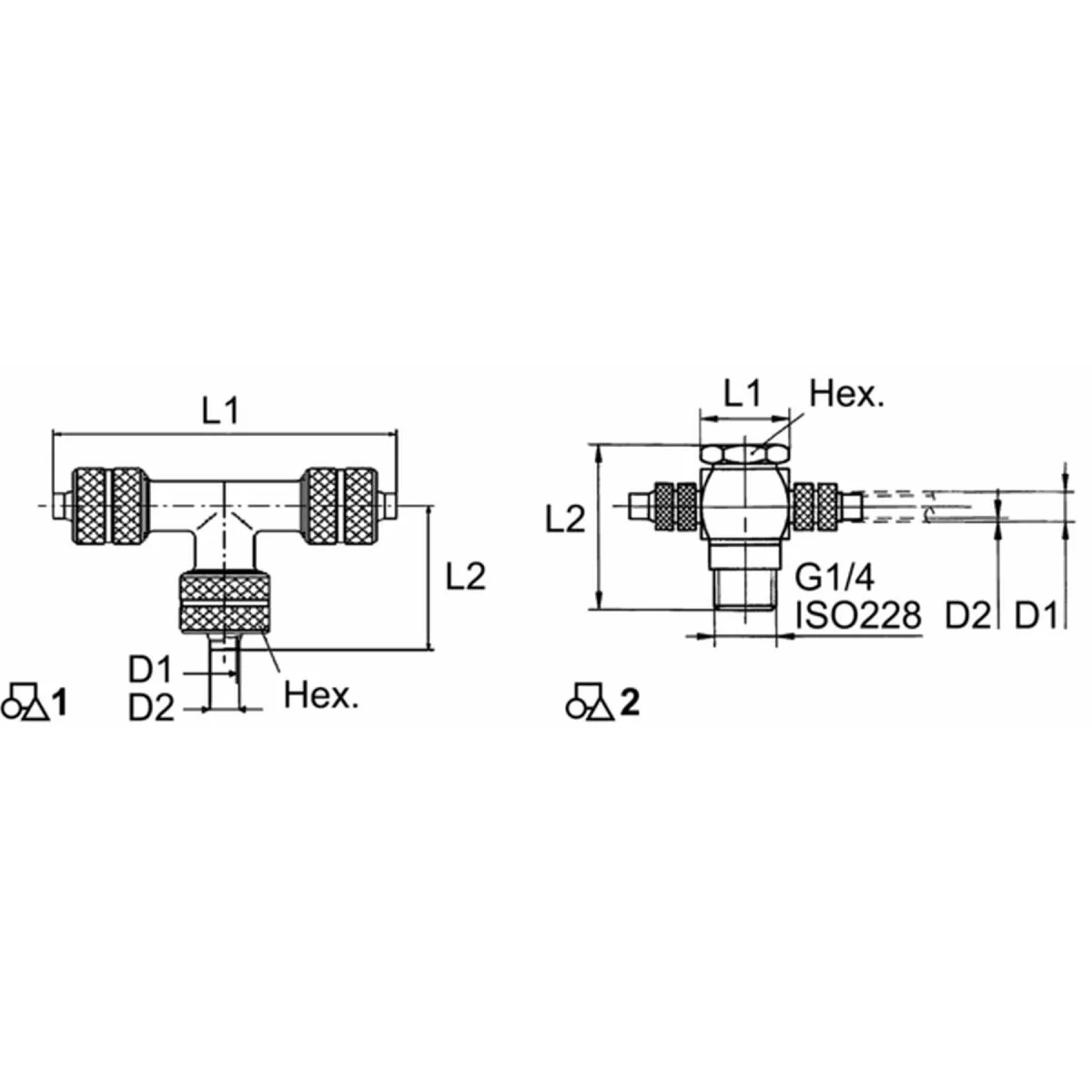 Wabco Durchgangsverschraubung 8938604410 - 893 860 441 0 passend für 154391