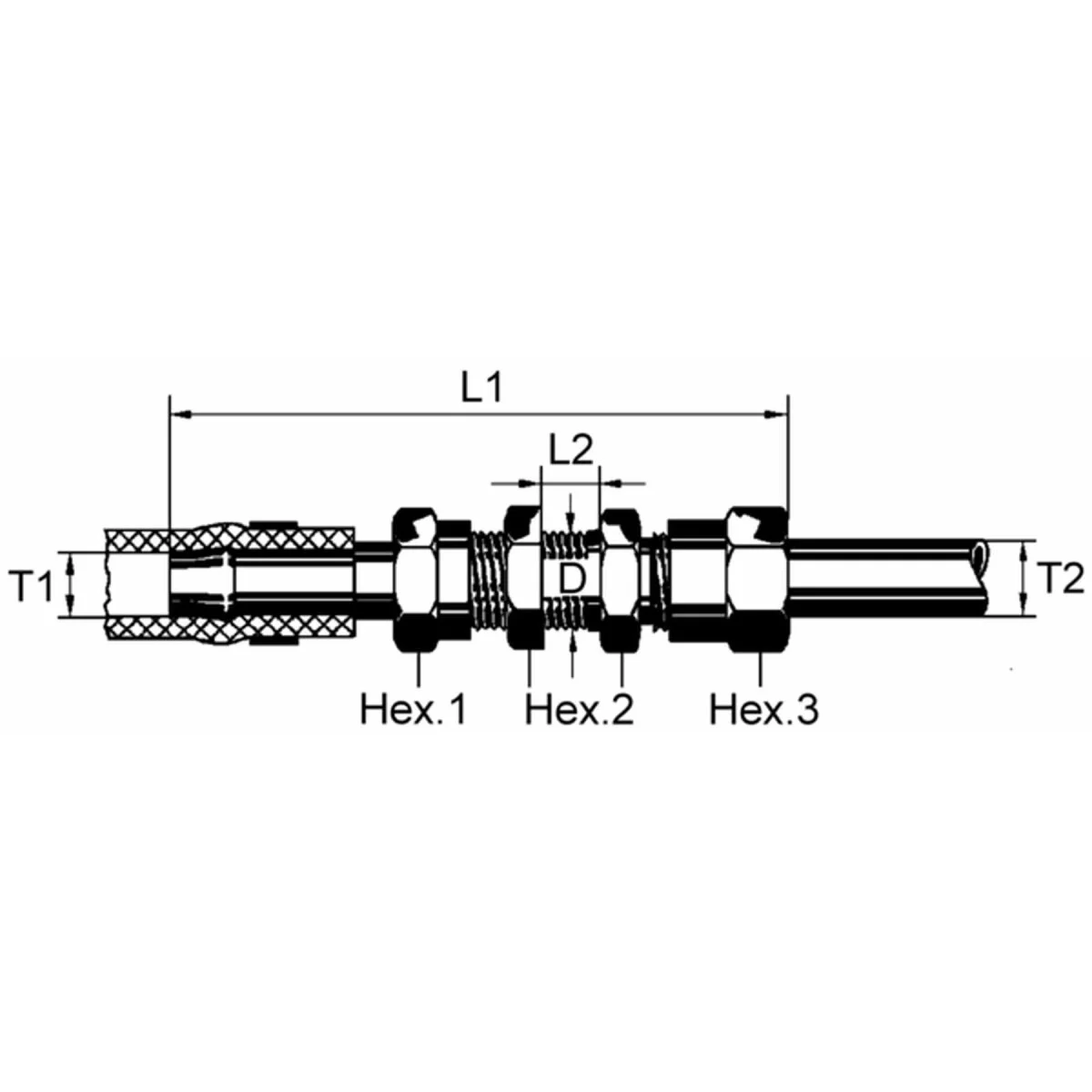 Wabco Gerade Durchgangsverschraubung 8938202400 - 893 820 240 0 passend für 6235092