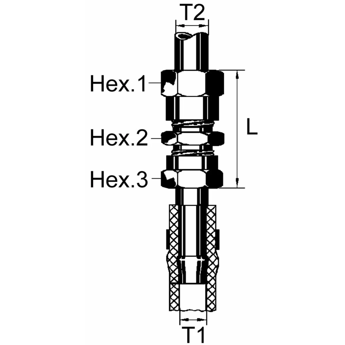 Wabco Gerade Durchgangsverschraubung 8938205840 - 893 820 584 0 passend für 32056709