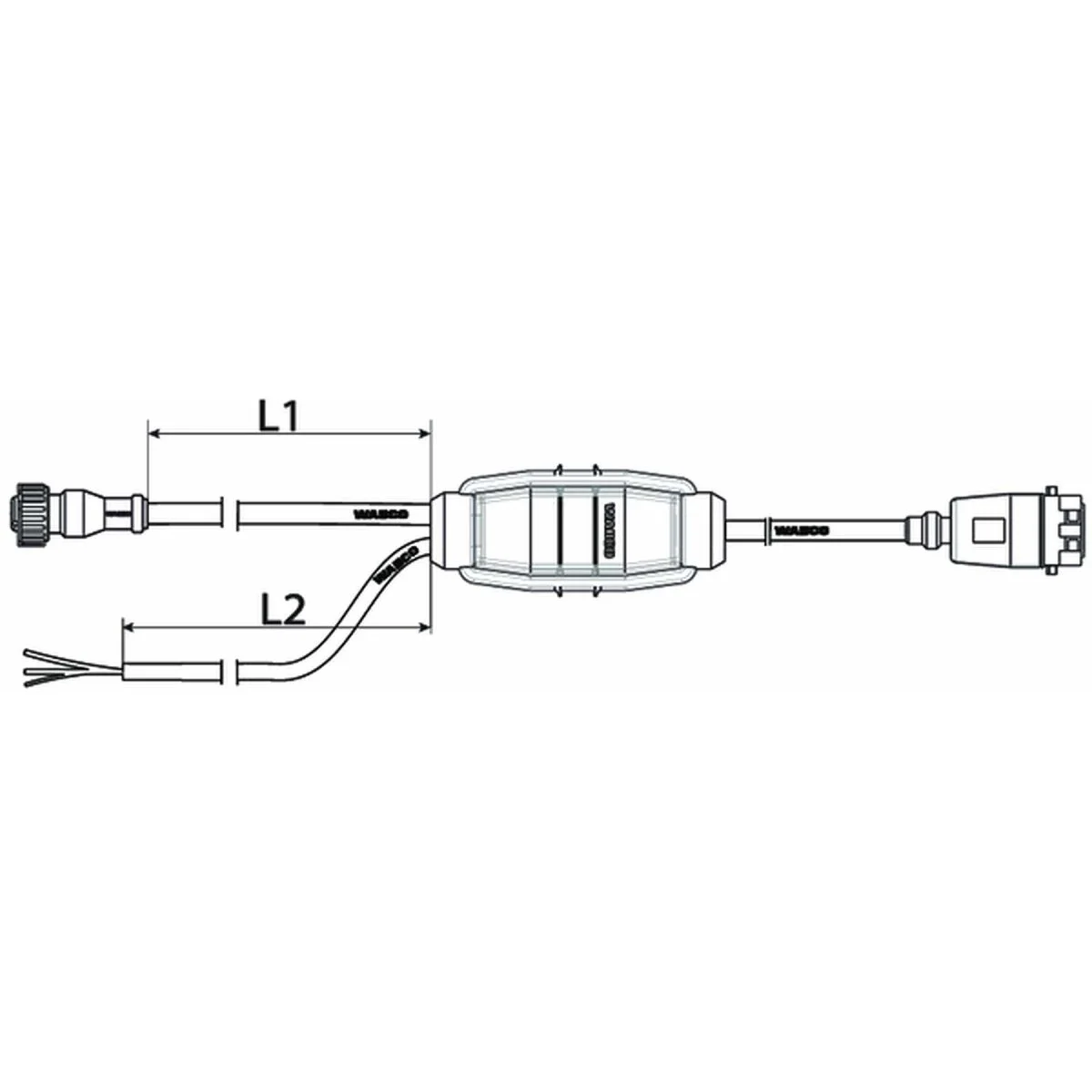 Wabco Kabel ABS 4493742810 - 449 374 281 0 passend für 2091211