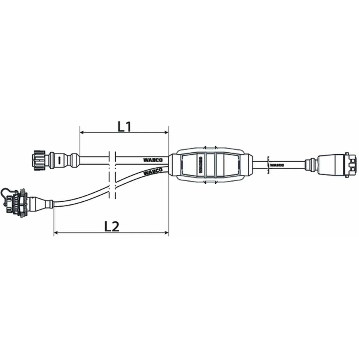 Wabco Kabel ABS 4493861480 - 449 386 148 0 passend für 3318130