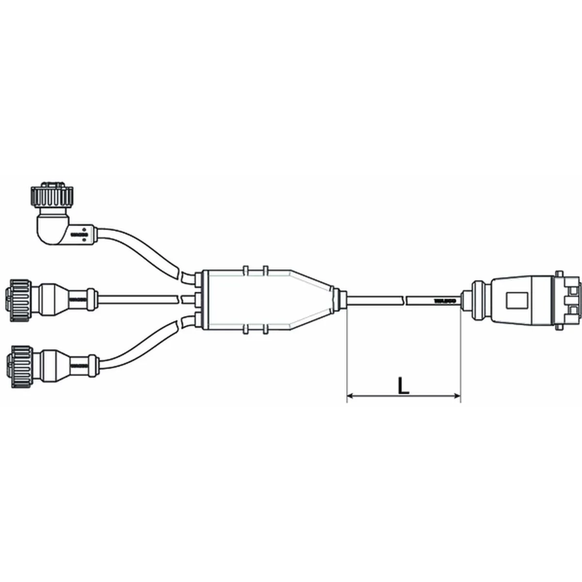 Wabco Kabel mit Gerätesteckdose 4493721300 - 449 372 130 0