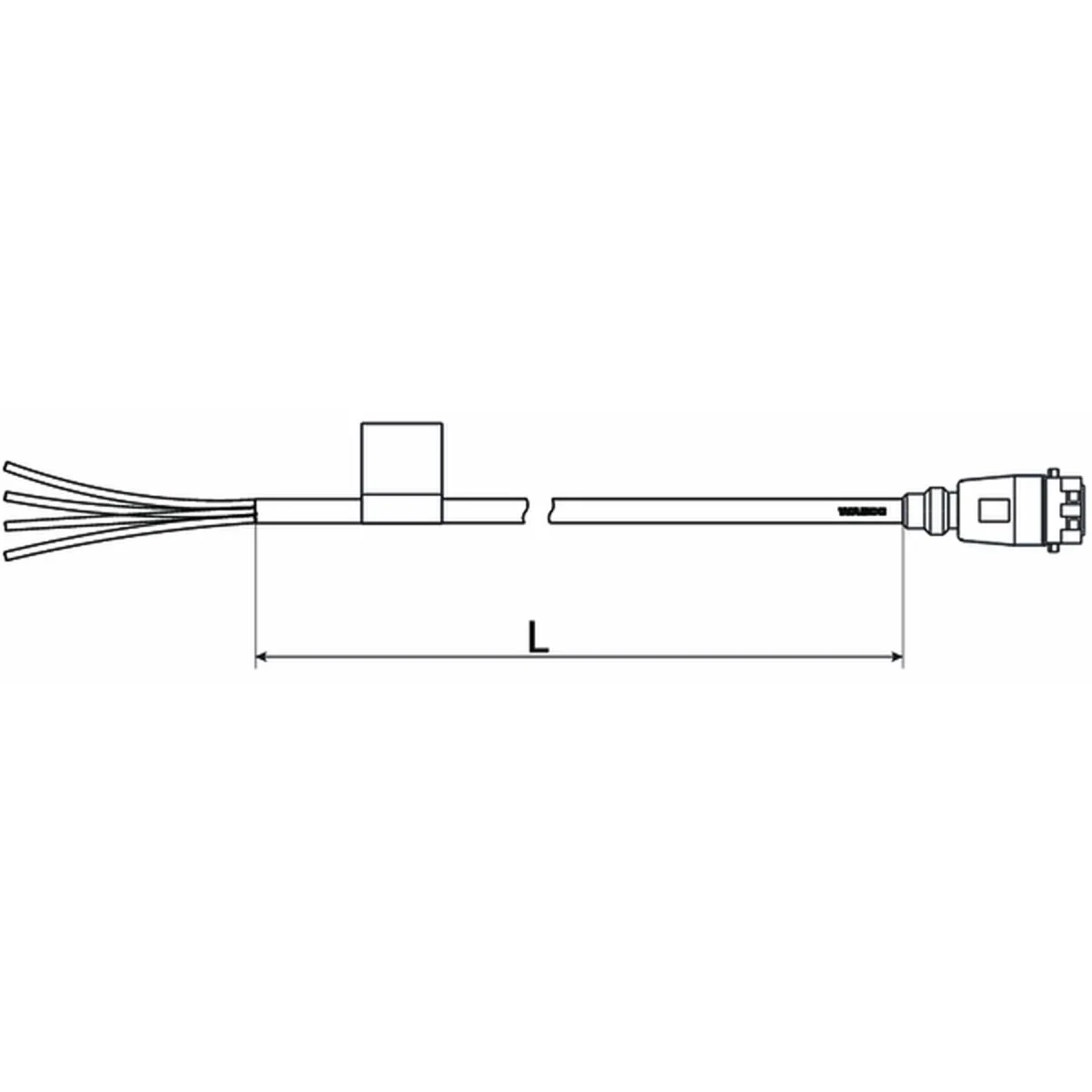 Wabco Kabel mit Gerätesteckdose 4493830600 - 449 383 060 0 passend für 4302010
