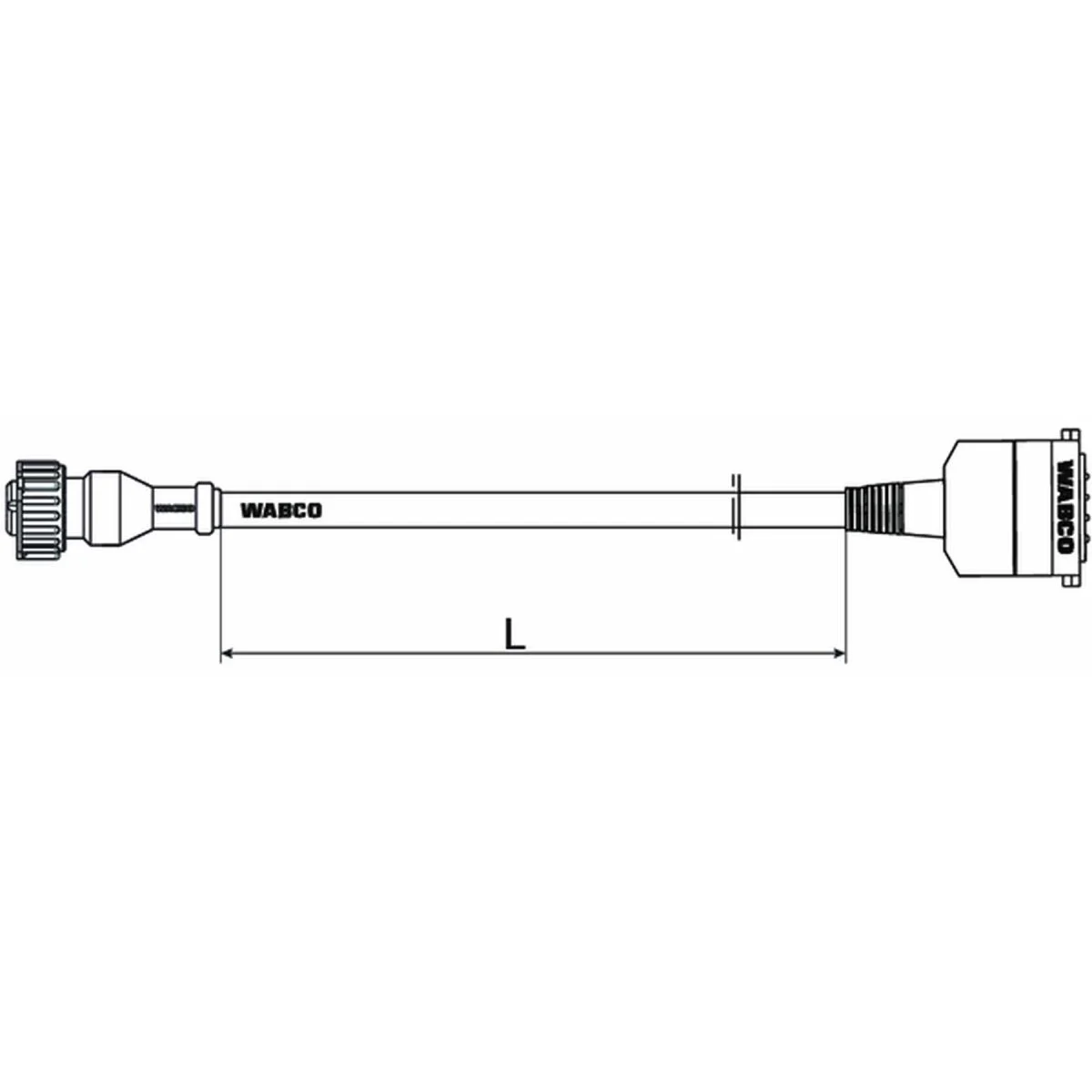Wabco Kabel mit Gerätesteckdose 4494110400 - 449 411 040 0