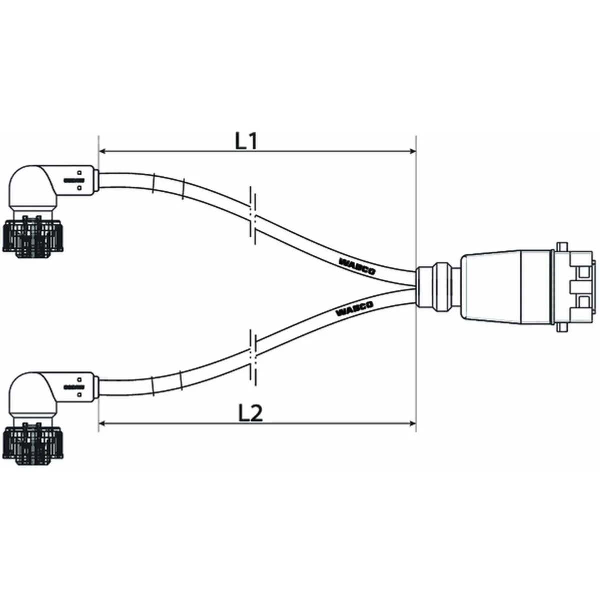 Wabco Kabel mit Gerätesteckdose ABS 4495340430 - 449 534 043 0