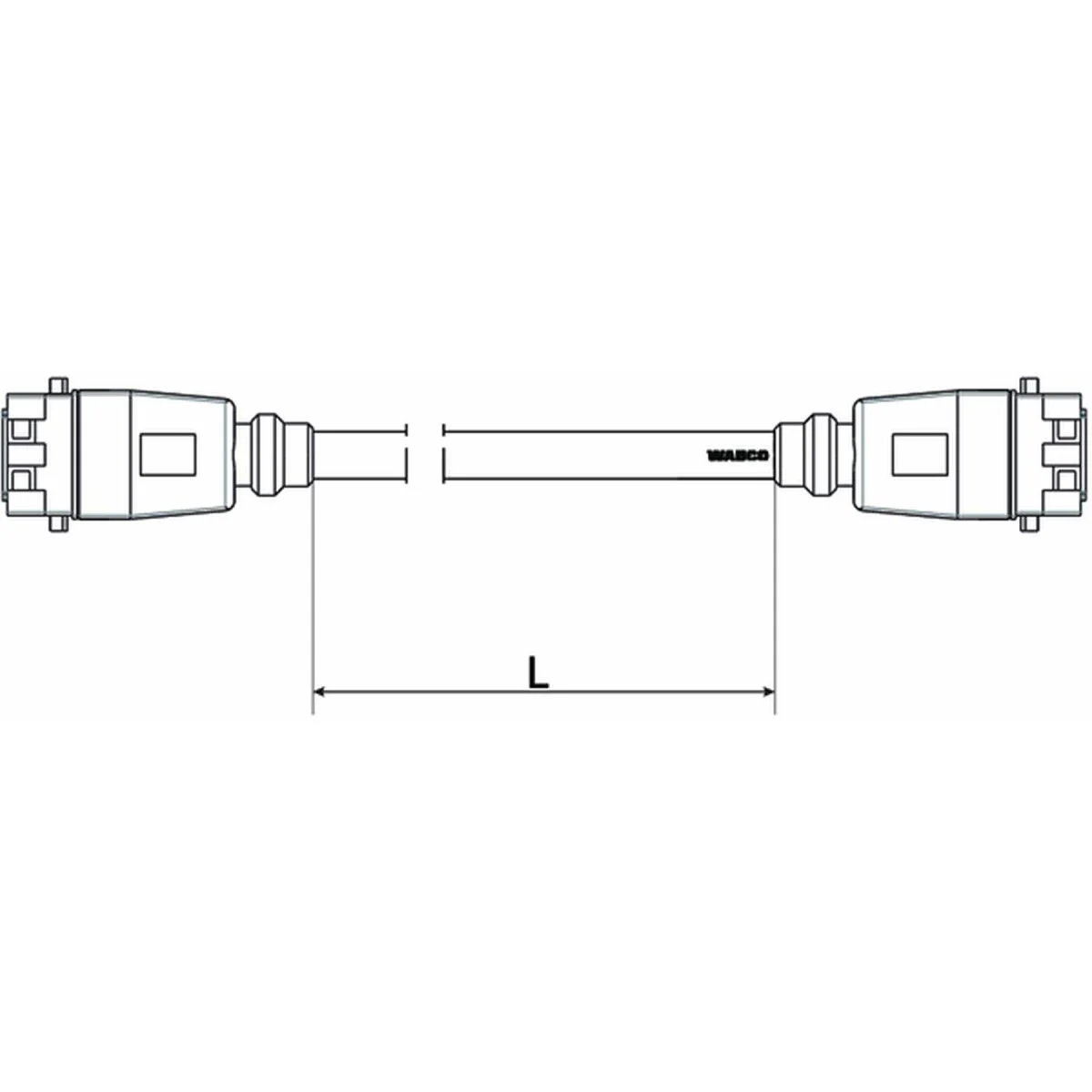 Wabco Kabel mit Gerätestecker 4493991000 - 449 399 100 0