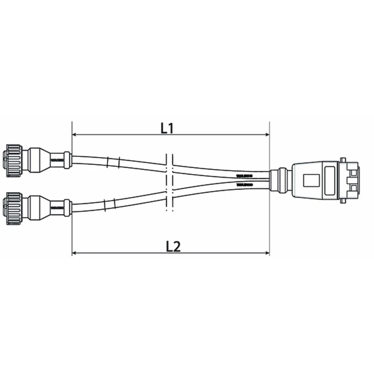 Wabco Kabel mit Gerätestecker 4494851060 - 449 485 106 0 passend für 6500082