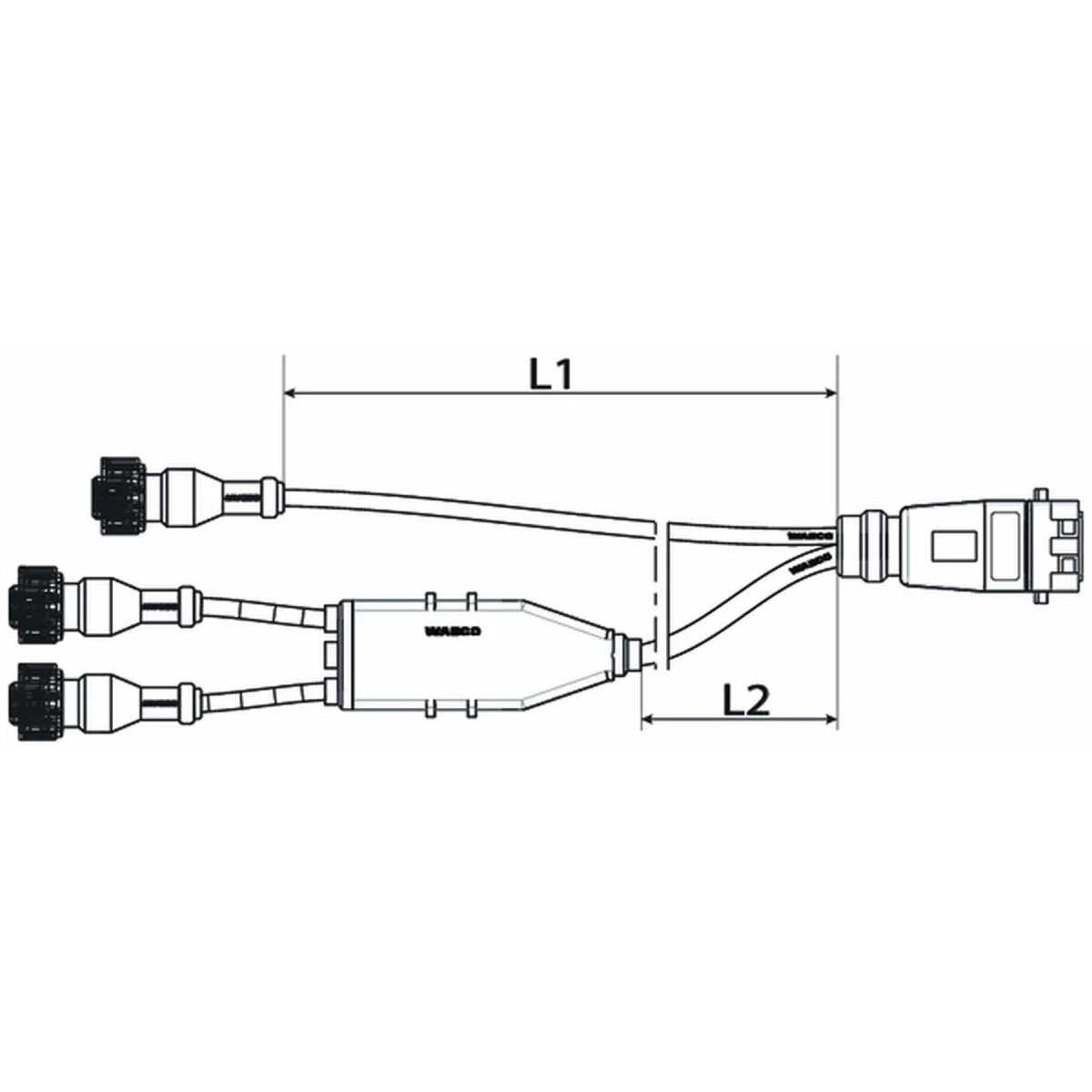 Wabco Kabel mit Gerätestecker 4494940250 - 449 494 025 0