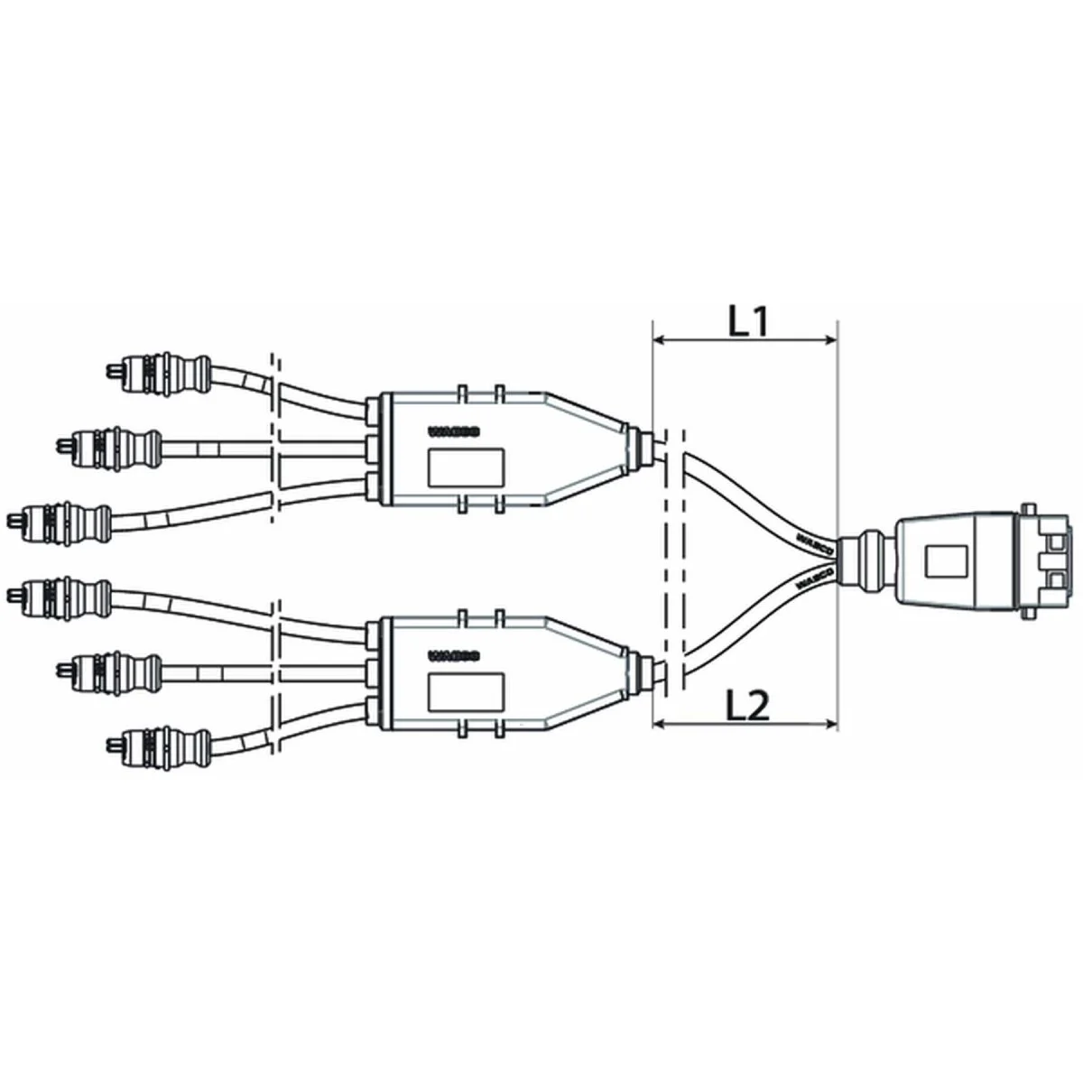 Wabco Kabel mit Stecker 4498940430 - 449 894 043 0