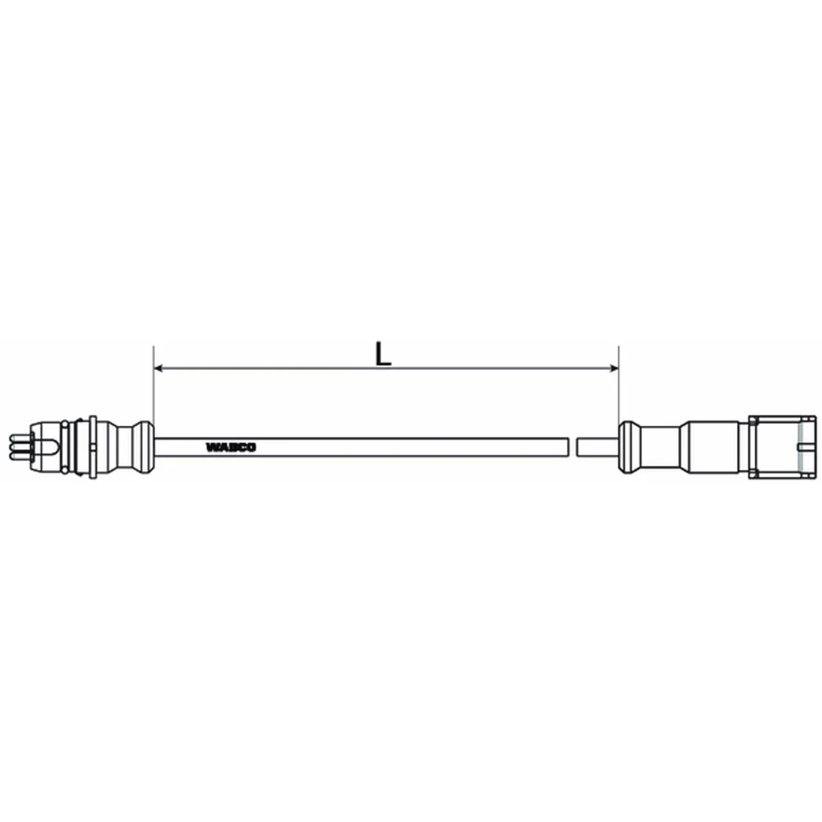 Wabco Kupplungsstecker mit Kabel 4497200100 - 449 720 010 0 passend für 20297670