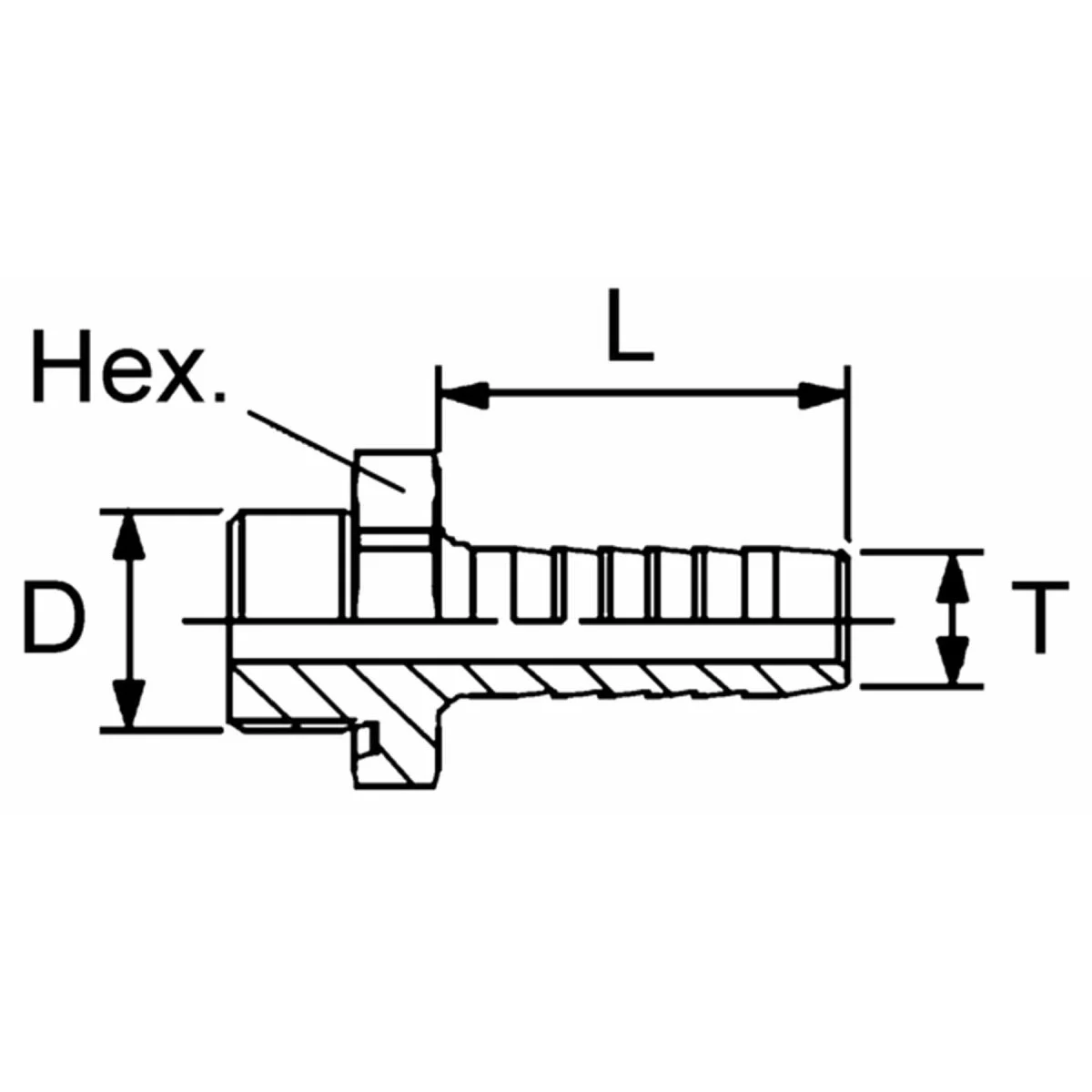 Wabco Schlauchnippel mit O-Ring 8931294432 - 893 129 443 2 passend für 888240