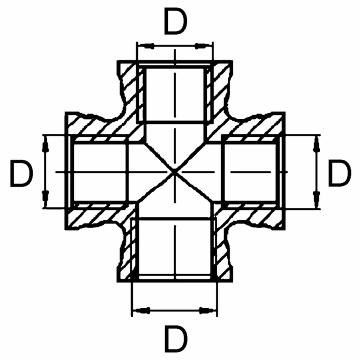 Wabco T-Stück 8935000014 - 893 500 001 4