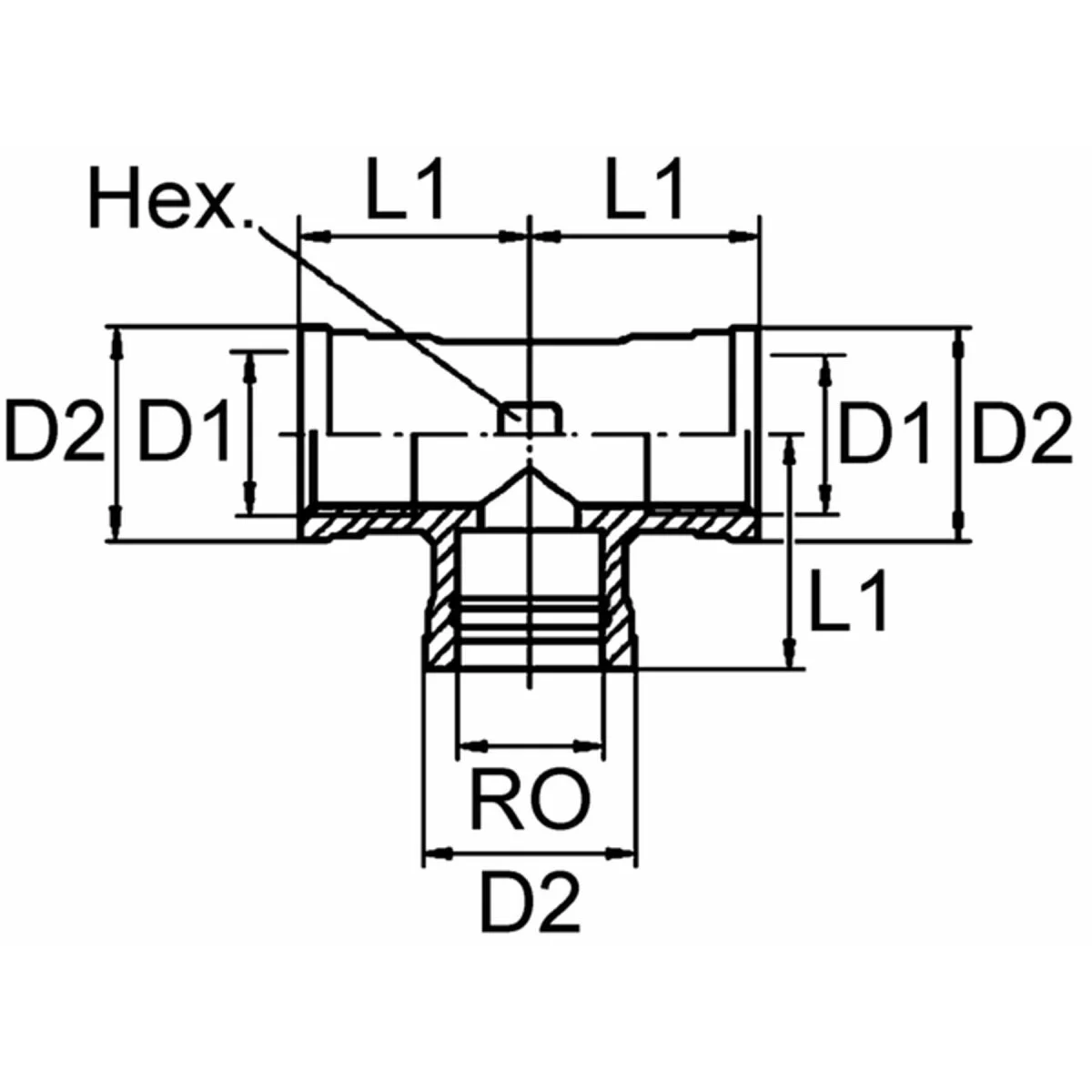 Wabco T-Stück 8935017854 - 893 501 785 4