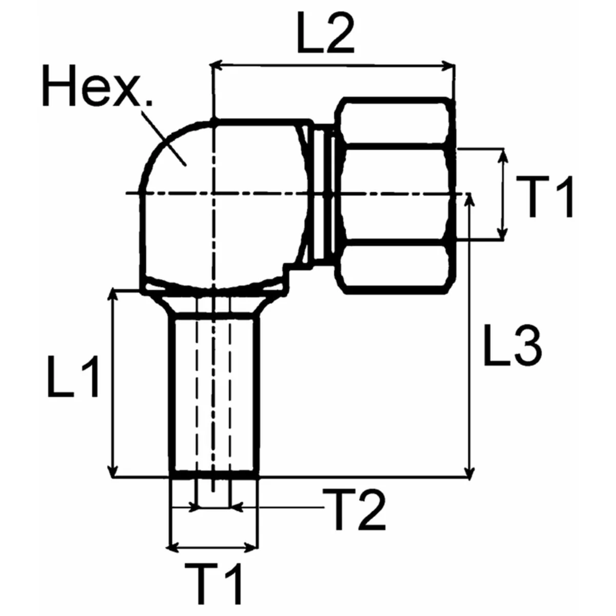 Wabco Winkel-Einschraubverschraubung 8938309980 - 893 830 998 0