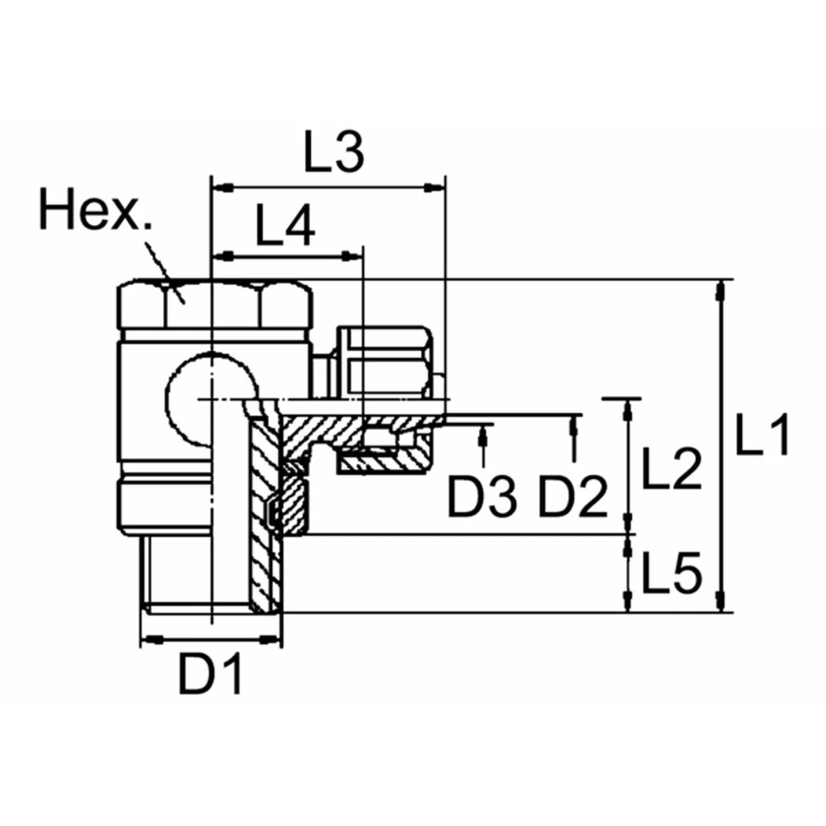 Wabco Winkel-Schwenkverschraubung 8939001570 - 893 900 157 0 passend für 320912