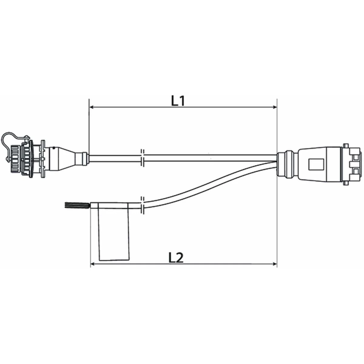 Wabco Y-Kabel mit Diagnose 4496142950 - 449 614 295 0 passend für 43503