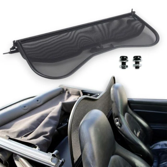 Windschott passend für Porsche 911 993 EU-Ausführung in schwarz