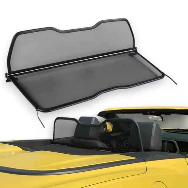 Windschott Spiegeldesign passend für Chevrolet Camaro 6 in schwarz