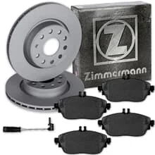 Zimmermann BREMSSCHEIBEN 295mm+ BELÄGE VORNE passend für MERCEDES W176 W246 C117