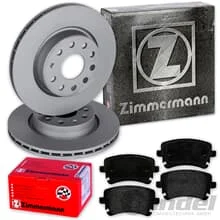 ZIMMERMANN BREMSSCHEIBEN 335mm + BELÄGE HINTEN für AUDI A8 4E D3 Bj. 2002 - 2010