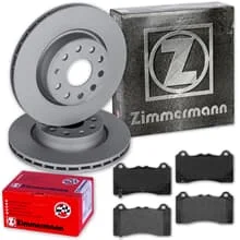 ZIMMERMANN BREMSSCHEIBEN 350mm + BELÄGE VORNE passend für FORD FOCUS 3 III RS