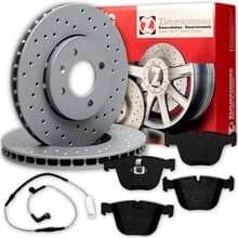 Zimmermann gelochte BREMSSCHEIBEN 345mm+BELÄGE HINTEN passend für BMW 7er E65 66