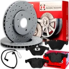 ZIMMERMANN SPORT BREMSSCHEIBEN 348mm+BELÄGE VORNE passend für BMW 7er E65 E66