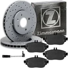 Zimmermann SPORT BREMSSCHEIBEN+ BELÄGE VORNE passend für MERCEDES W176 W246 C117